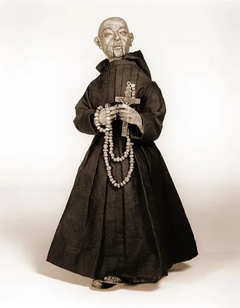 Automaton figure of a monk, South Germany or Spain, c. 1560, from Elizabeth King's Clockwork Prayer