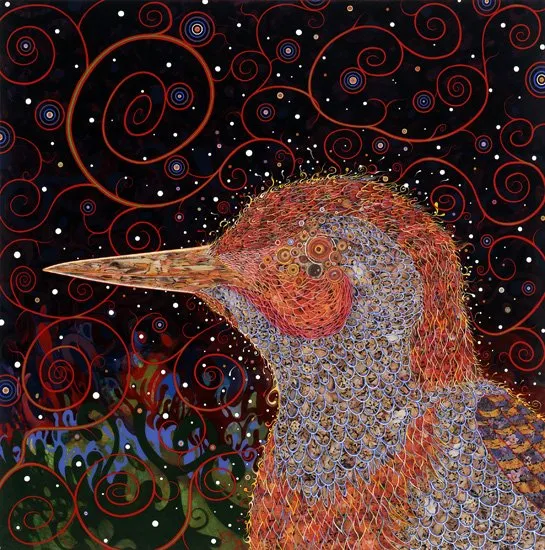 John Ravenal | Recently Acquired, Virginia Museum of Fine Arts | Fred Tomaselli's Woodpecker